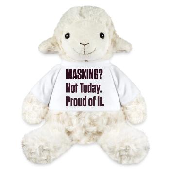 Masking Not Today – ND Pride Late Diagnosis - MiniFeet® Sheep Annika - white - Front