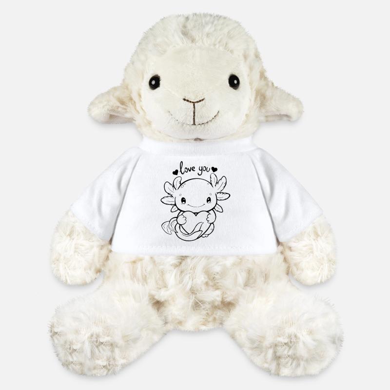 Axolotl - love you - MiniFeet® Schaf Annika - Weiß
