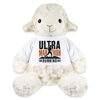 Graphique du coureur en course d’ultra-marathon - Mouton en peluche Annika MiniFeet® - blanc - Devant
