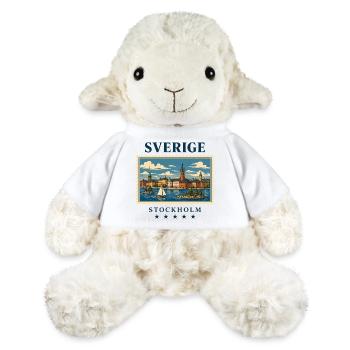 Schweden Stockholm Vintage Reisemarke - MiniFeet® Schaf Annika - Weiß - Vorne