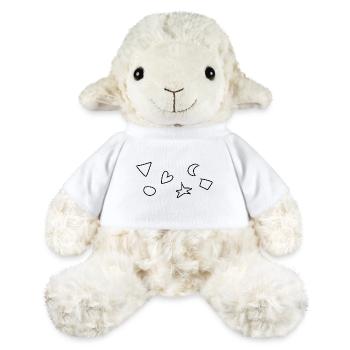 Symbole Formen Form Herz - MiniFeet® Schaf Annika - Weiß - Vorne