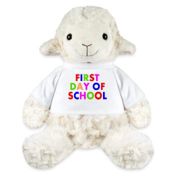 First day of school - MiniFeet® Sheep Annika - white - Front