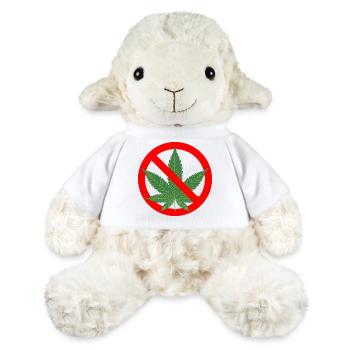 Nein zu Cannabis Verbot - MiniFeet® Schaf Annika - Weiß - Vorne