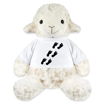Foot Feet Foot Care Podiatry Gift Gift Idea - Mouton en peluche Annika MiniFeet® - blanc - Devant