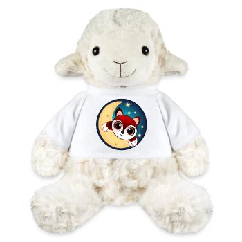 Renard intelligent dans la lune - DORMIR - Mouton en peluche Annika MiniFeet® - blanc - Devant