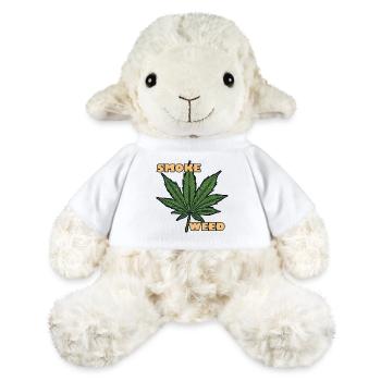 Herbe / Cannabis / Herbe / Fumer / Joint / Haschisch - Mouton en peluche Annika MiniFeet® - blanc - Devant