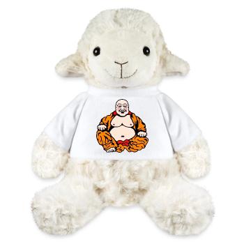 Bouddha humoristique - Mouton en peluche Annika MiniFeet® - blanc - Devant