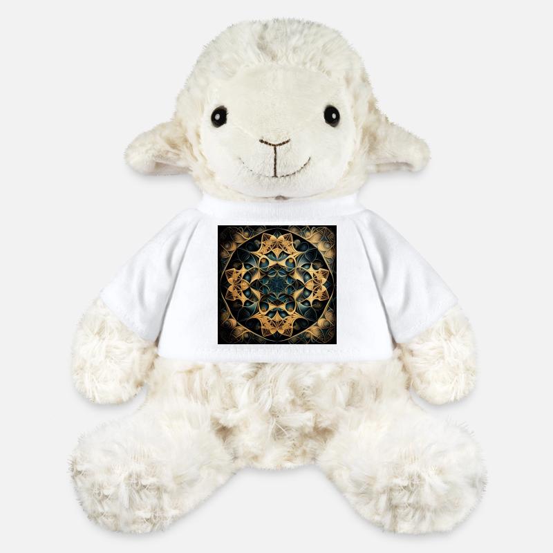 Fractal Mandala - MiniFeet® Sheep Annika - white