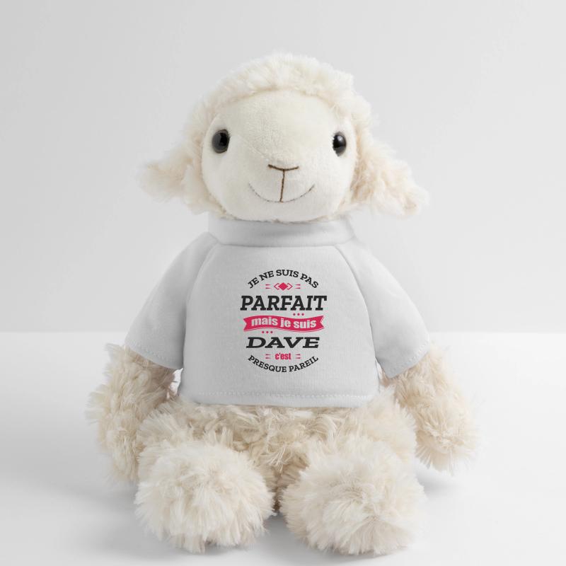 DAVE PARFAIT - PRENOM DAVE Mouton en peluche Annika MiniFeet®