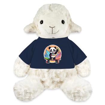 Panda / Animal / Zoo / Bambou / Sauvage / Enfantin - Mouton en peluche Annika MiniFeet® - bleu marine - Devant