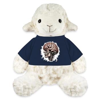 Brain / Knowledge / Intelligence / Clever / Thinking - MiniFeet® Sheep Annika - french navy - Front