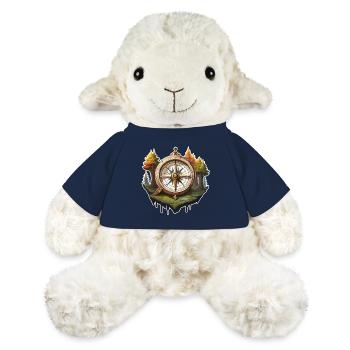 Boussole / Direction cardinale / Voyage / Survie - Mouton en peluche Annika MiniFeet® - bleu marine - Devant