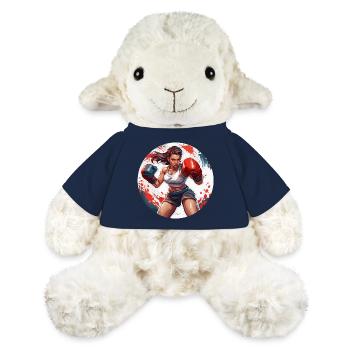 Boxeur / Sports / Combat / Arène / Ring de boxe / Poings - Mouton en peluche Annika MiniFeet® - bleu marine - Devant