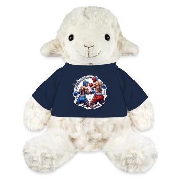 Boxeur / Sports / Combat / Arène / Ring de boxe / Poings - Mouton en peluche Annika MiniFeet® - bleu marine - Devant