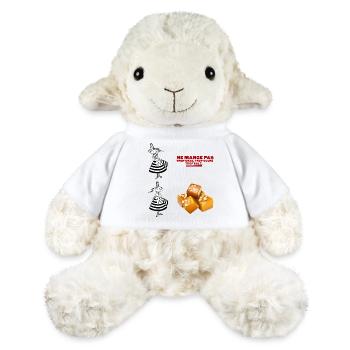 Humour from Brittany: Salted butter caramel - MiniFeet® Sheep Annika - white - Front