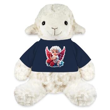 Cupidon / Amour / Flèche / Coeur / Saint Valentin - Mouton en peluche Annika MiniFeet® - bleu marine - Devant