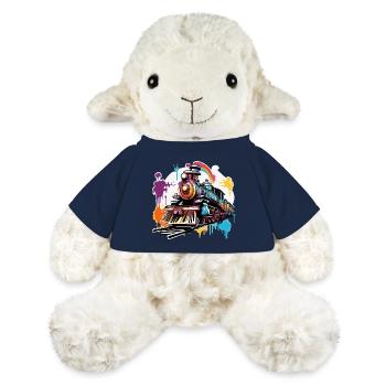 Train / Locomotive / Locomotive à vapeur / Ferroviaire / Écluse - Mouton en peluche Annika MiniFeet® - bleu marine - Devant