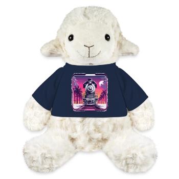 Train / Locomotive / Locomotive à vapeur / Ferroviaire / Écluse - Mouton en peluche Annika MiniFeet® - bleu marine - Devant