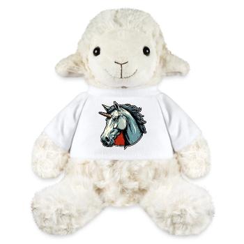 Unicorn / Mythical Creatures / Fairy Tale / Magic / Glitter - MiniFeet® Sheep Annika - white - Front