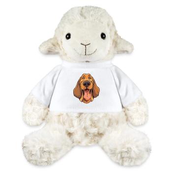 Bluthund Hunderasse Aquarell Karikatur Kawaii Cli - MiniFeet® Schaf Annika - Weiß - Vorne