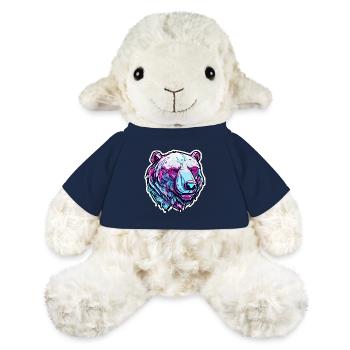 Ours polaire / Animal / Norpol / hiver / enfantin / mignon - Mouton en peluche Annika MiniFeet® - bleu marine - Devant
