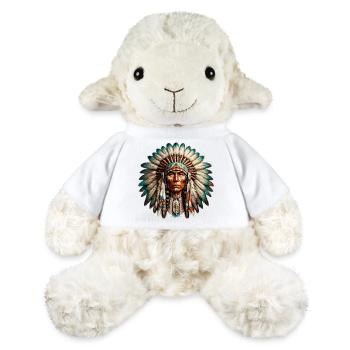 Amérindien Peau rouge d’Amérique - Mouton en peluche Annika MiniFeet® - blanc - Devant