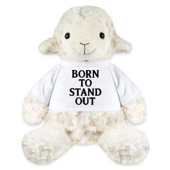 Né pour se démarquer en disant une citation - Mouton en peluche Annika MiniFeet® - blanc - Devant