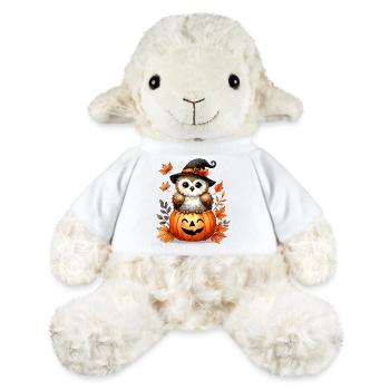 Halloween-Eule im Kürbis:herbstlicher Gruselspaß - MiniFeet® Schaf Annika - Weiß - Vorne