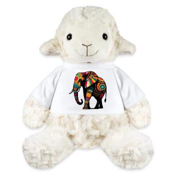 Éléphant - Mouton en peluche Annika MiniFeet® - blanc - Devant
