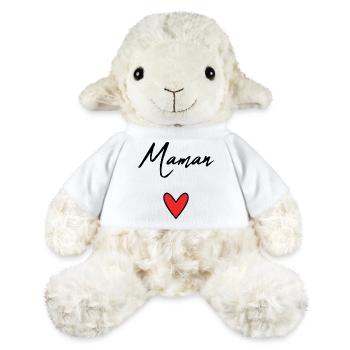 MOM. MOTHER'S DAY. HEART. FEAST. HAPPY BIRTHDAY - MiniFeet® Sheep Annika - white - Front