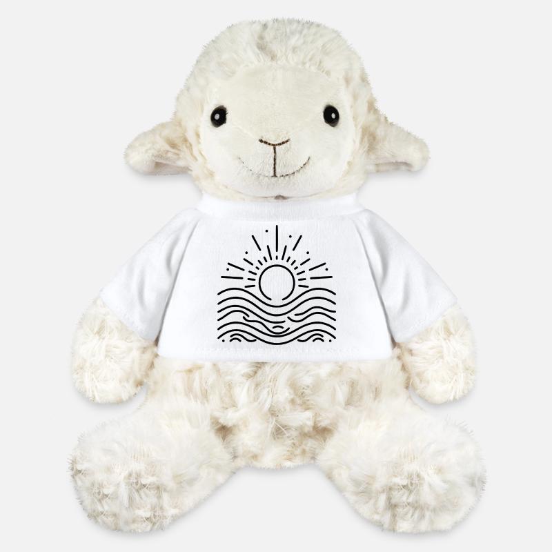 Sun and sea – A harmonious interplay - MiniFeet® Sheep Annika - white