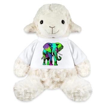 Éléphant - Mouton en peluche Annika MiniFeet® - blanc - Devant