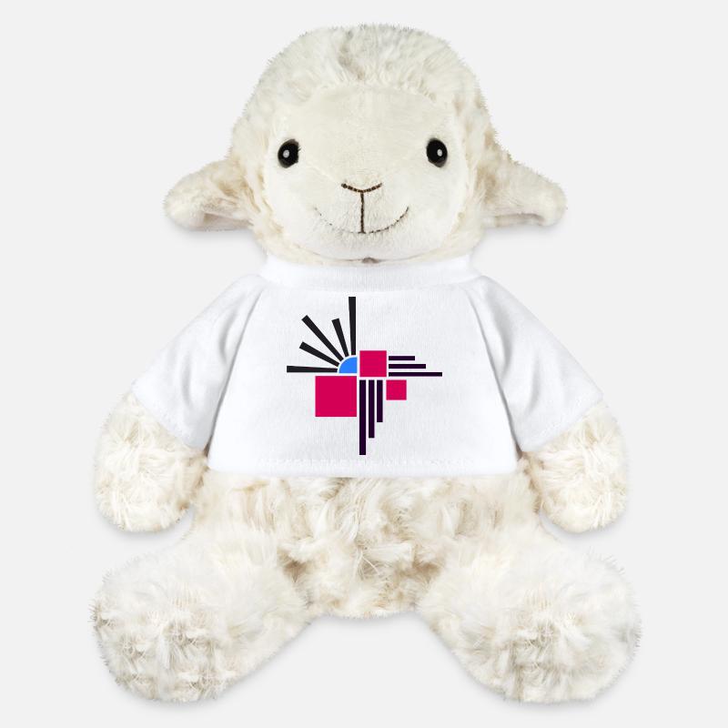 Abstract composition by Cean - MiniFeet® Sheep Annika - white