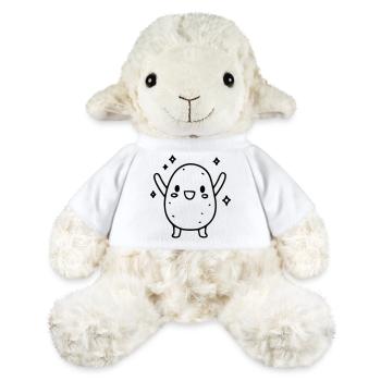 Patate douce douce | Légumes kawaii - Mouton en peluche Annika MiniFeet® - blanc - Devant