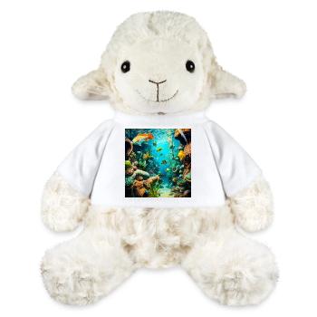 Aventure sous-marine riche en corail - Mouton en peluche Annika MiniFeet® - blanc - Devant