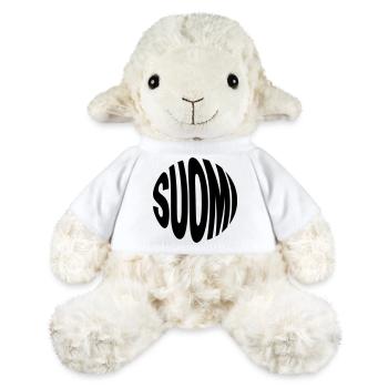 Suomi - inscription Finlande - Mouton en peluche Annika MiniFeet® - blanc - Devant