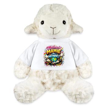 Beste bunte Oma der Welt - MiniFeet® Schaf Annika - Weiß - Vorne