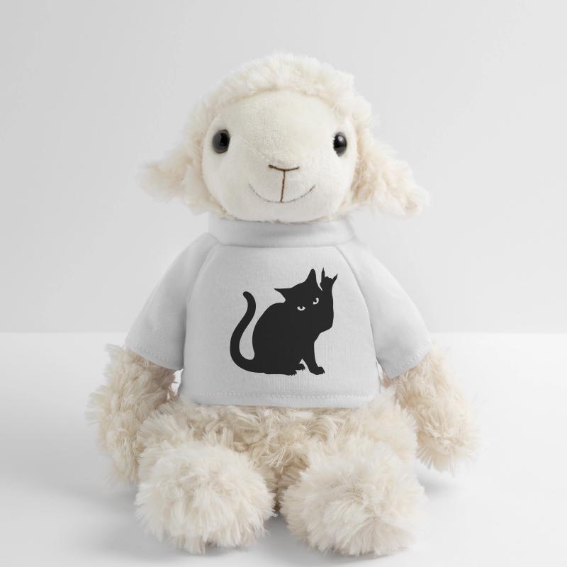 Chat Noir – Silhouette de cornes de diable Mouton en peluche Annika MiniFeet®