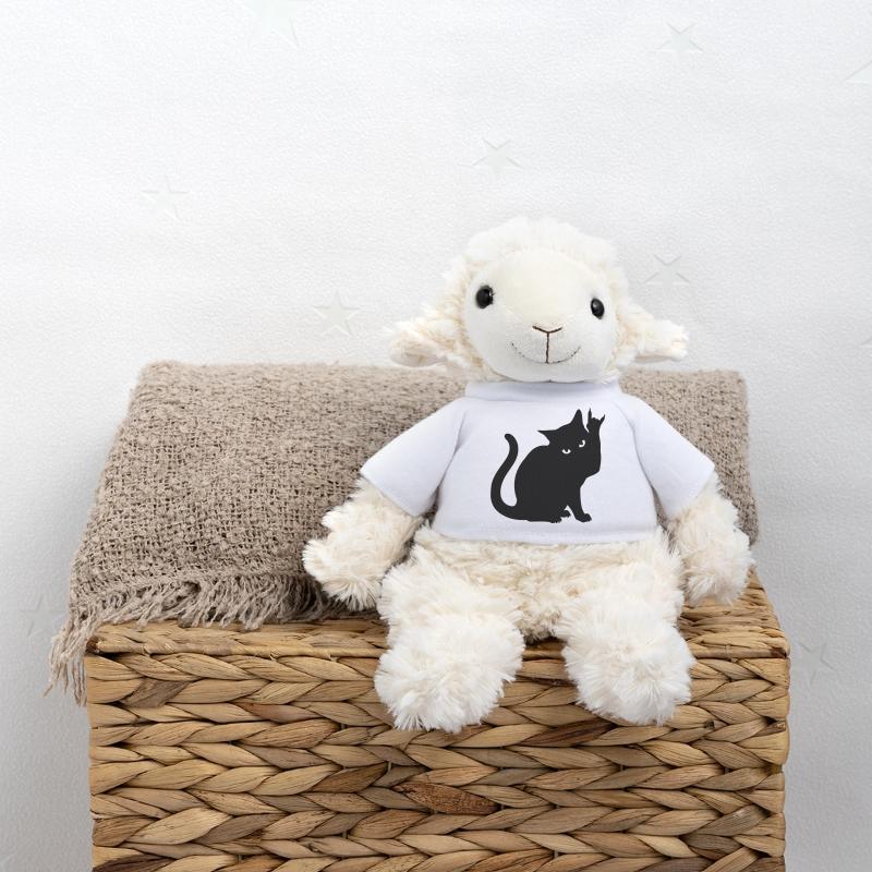 Chat Noir – Silhouette de cornes de diable Mouton en peluche Annika MiniFeet®
