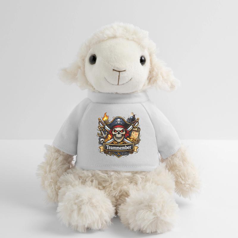 Membres de l’équipe : Conception du crâne de pirate Mouton en peluche Annika MiniFeet®