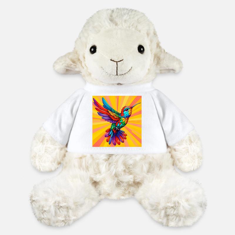 colibri - Mouton en peluche Annika MiniFeet® - blanc