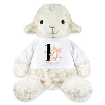 1. geburtstag, eins, erster, birthday, first, Girl - MiniFeet® Schaf Annika - Weiß - Vorne