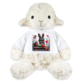 Atelier du lapin de Pâques - Mouton en peluche Annika MiniFeet® - blanc - Devant