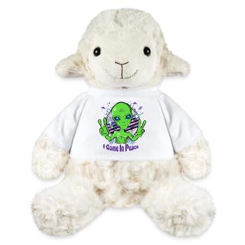 Alien vient en paix - Space Alien UFO - Mouton en peluche Annika MiniFeet® - blanc - Devant