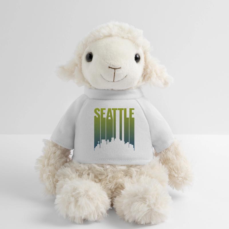 Seattle Skyline Green Gradient MiniFeet® Sheep Annika