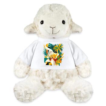 Palm trees and flowers from a cubic point of view - MiniFeet® Sheep Annika - white - Front