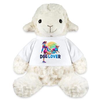 Lebendiges Hundeliebhaber-Fitness-Design - MiniFeet® Schaf Annika - Weiß - Vorne