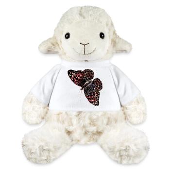 Bunter Schmetterling Watercolor - MiniFeet® Schaf Annika - Weiß - Vorne