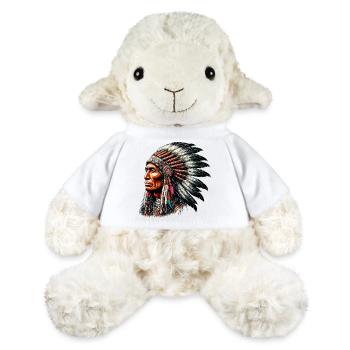 Amérindien Peau rouge d’Amérique - Mouton en peluche Annika MiniFeet® - blanc - Devant
