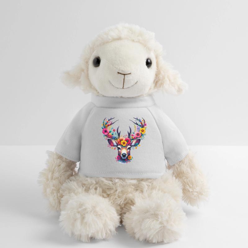 Cerf décoré de fleurs Mouton en peluche Annika MiniFeet®